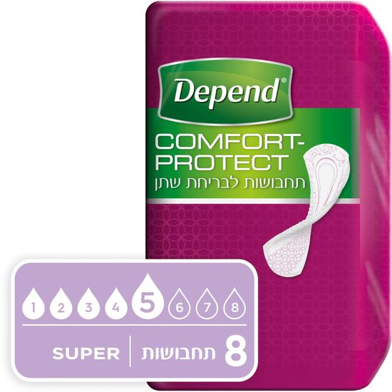 תחבושות  Comfort-Protect לבריחת שתן, סופר